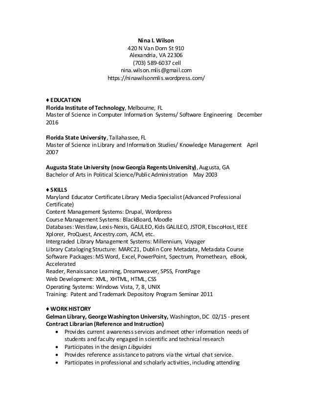 nina wilson resume 2015 2