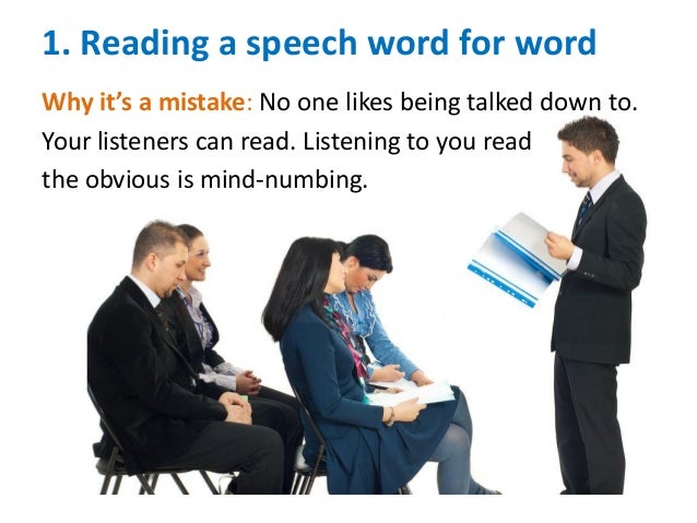 How to write a speech about mistake