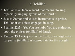 Nine Aspects of Praise and Worship | PPTX