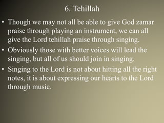 Nine Aspects of Praise and Worship | PPTX
