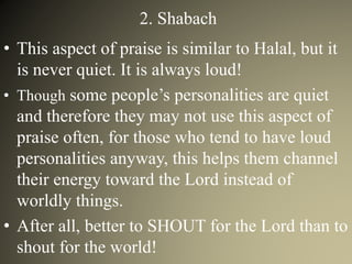 Nine Aspects of Praise and Worship | PPTX
