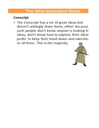 Nine Innovation Roles Worksheet | PDF