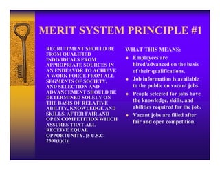 Nine merit principles | PPT