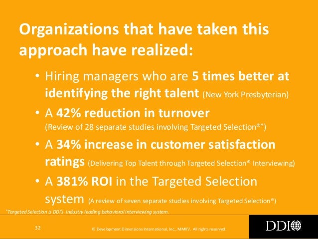 nine steps to making your interviewing system world class targeted selection interviewing