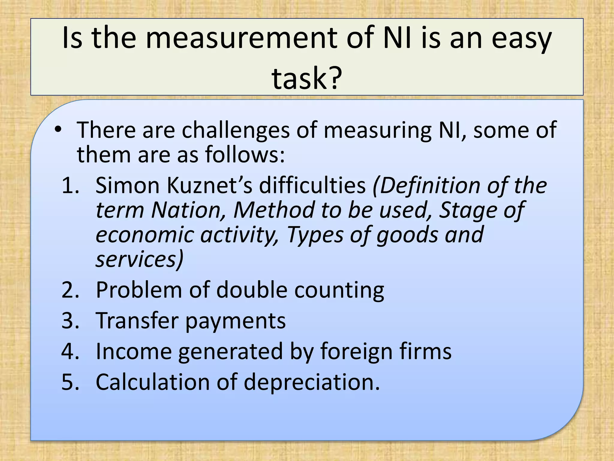 NATIONAL INCOME PPT | PPTX