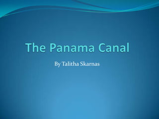 The Panama Canal By Talitha Skarnas 