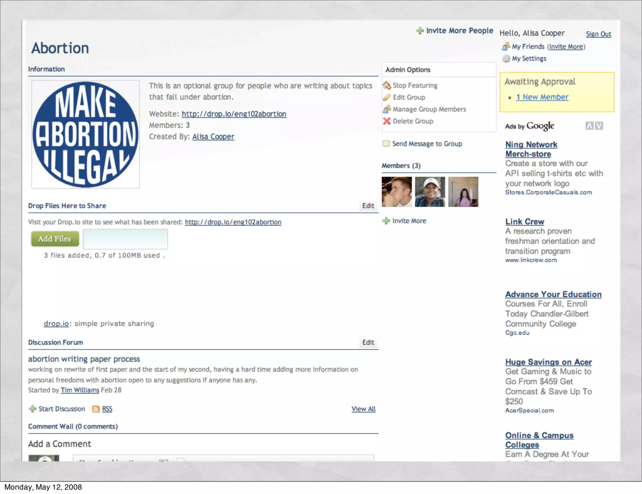 Building Community with Ning