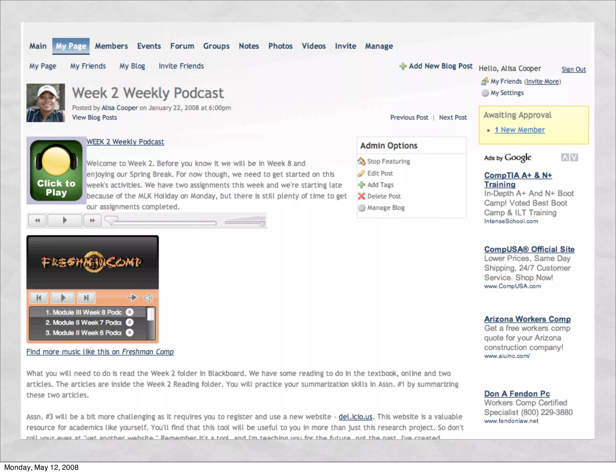 Building Community with Ning