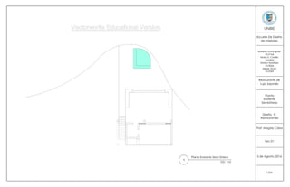 UNIBE
Izabella Dominguez
15-0166
Maria E. Castillo
15-0302
Marlyn Martinez
15-0066
Alexia Vicini
15-0369
Escuela De Diseño
de Interiores
Restaurante de
Lujo Japonés
Diseño V:
Restaurantes
Prof. Magaly Caba
Sec.01
5 de Agosto, 2016
1/34
Planta
Existente
Semisótano
Planta Existente Semi Sótano
ESC. 1:50
1
 