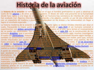HISTORIA DE LA AVIACION...