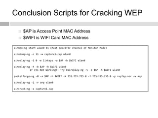 crack wep password mac