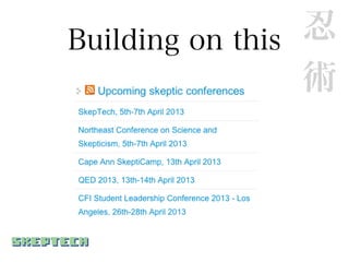 Building on this 忍
                 術
 