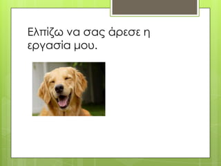 Ελπίζω να σας άρεσε η
εργασία μου.
 