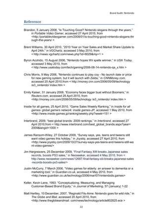 Brand Audit: Nintendo 