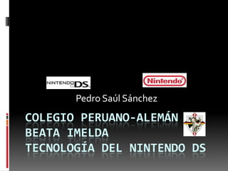 Colegio Peruano-Alemán Beata ImeldaTecnología del Nintendo DS  Pedro Saúl Sánchez 