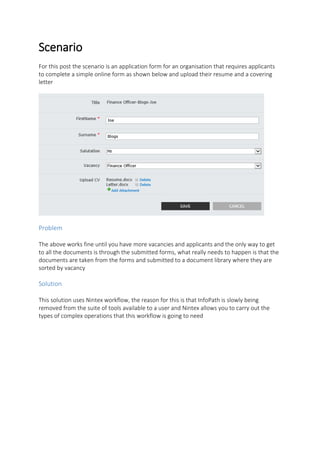 Nintex attachment workflow | PDF