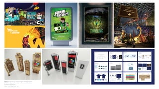 NINTH SPACE | PROJECTS | 2016
11
IMG Worlds of Adventure
Brand Guidelines 2016
1.06b Brand Strategy
Brand Positioning Statement Distilled
IMG Theme Parks Dubai is the world’s largest indoor and all year theme park with
completely immersive branded experiences. Through state of the art technology and
techniques, we bring to life heroes from movies, comics, cartoons and the dinosaur
era through exciting themes, thrilling rides, and fun attractions all of which are
surrounded with premium themed cafés, restaurants and some of the world’s largest
branded merchandise stores.
Promote the position of being
a theme park developer and
operator and develop credentials
by promoting the experts within
the company.
01 0302 04
Demonstrate capabilities
through the state of the art
rides and attractions and
developments, sneak previews
as well as the physical progress
of the development through
coordinated and controlled site
visits.
Develop feature articles / media
/ editorial focus on each of the
four zones and what IMG Theme
Parks Company is developing
within each. Develop storytelling
scenarios of each zone, ride and
attraction.
Engage IP brands in the
positioning of the destination
by developing joint features and
activities.
38
IMG Worlds of Adventure
Brand Guidelines 2016
3.01c Brand Communications
Product Brandmarks Usage - Clear Spaces
In orderto protect the integrity, legibility
and impact ofthe IMG Worlds ofAdventure
product logos wheneverthey are used, it is vital
that the following guidelines on clear space are
always followed.
Do not alter or change the logo in anyway.
Always use the master artwork provided.
The IMG Worlds of Adventure products
logo clear space
The clear space grid is defined by a
surrounding border of 1x around the
entirety of the product logo based on
the width of the logo being 10x.
1x
1x
1x
1x 1x
1x 10x
10x
10x
10x
10x
10x
10x
10x
10x
1x
1x
1x
1x
1x
1x
1x
1x
1x
1x
1x
1x
1x
1x
18
IMG Worlds of Adventure
Brand Guidelines 2016
2.05a Brandmark
Variations - English Logo A
The IMG Worlds ofAdventure logos were
created to be impactful and exciting while
remaining versatile. The visuals below show
howto use this version ofthe logo correctly
using various coloured backgrounds.
Positive - IMG Logo Two Colour
Preferred version
Negative - IMG Logo Two Colour
Placed on Pantone 2758 background
Positive - IMG Logo Greyscale Negative - IMG Logo Greyscale
Placed on a black background
Positive - IMG Logo One Colour Negative - IMG Logo White
Placed on Pantone 2758 background
Positive - IMG Logo Black Negative - IMG Logo White
Placed on a black background
25
IMG Worlds of Adventure
Brand Guidelines 2016
2.06b Brandmark
Clear Space - Arabic Logos
In orderto protect the integrity, legibility and
impact ofthe IMG Worlds ofAdventure logo
whenever it is used, it is vitalthat the following
guidelines on clear space are always followed.
Do not alter or change the logo in anyway.
Always use the master artwork provided.
The IMG Worlds of Adventure logo clear space
Always maintain an area equivalent to the height of the Arabic
character “I” in the name IMG, around the whole logo
36
IMG Worlds of Adventure
Brand Guidelines 2016
3.01a Brand Communications
Product Brandmarks Usage - Structure
The table below shows the structure of IMG
Worlds ofAdventures’ own products. The Lost
Valley is a dinosaurthemed zone that features
five dinosaur related rides and attractions.
IMG Boulevard is home to The Haunted Hotel
experience, as well as numerous first class food
and beverage outlets.
Zone Logo Zone Attraction / Ride Logos
42
IMG Worlds of Adventure
Brand Guidelines 2016
3.03a Brand Communications
Advertising - Single Zone Examples (English)
Shown below are A4 landscape and square
templates of IMG Worlds ofAdventure English
adverts using the system detailed in this chapter.
A4 Landscape Format Square Format
63
IMG Worlds of Adventure
Brand Guidelines 2016
4.02a CollateralTemplates
Corporate Communication - Powerpoint Presentation
71
IMG Worlds of Adventure
Brand Guidelines 2016
4.04a CollateralTemplates
Corporate Merchandise - Polo Shirts
73
IMG Worlds of Adventure
Brand Guidelines 2016
EMERGENCY CONTACT INFORMATION
Guardian Name:
I have been checked with Guest Relations and they have conﬁrmed I am:
… And readyto ride!
1.4 METERS TALL
I have been checked with Guest Relations and they have conﬁrmed I am:
… And readyto ride!
1.3 METERS TALL
I have been checked with Guest Relations and they have conﬁrmed I am:
… And readyto ride!
1.25 METERS TALL
I have been checked with Guest Relations and they have conﬁrmed I am:
… And readyto ride!
1.2 METERS TALL
I have been checked with Guest Relations and they have conﬁrmed I am:
… And readyto ride!
1.05 METERS TALL
I have been checked with Guest Relations and they have conﬁrmed I am:
… And readyto ride!
1 METER TALL
ULTIMATE FAST TRACK
Please showthis wristband at the fast track entrance along with your
valid and dated fast track ticket.
VALID / / ONLY
4.05a CollateralTemplates
Park Collateral - Wristband
72
IMG Worlds of Adventure
Brand Guidelines 2016
4.04b CollateralTemplates
Corporate Merchandise
I M G W O R L D S O F A D V E N T U R E I S PA R T O F I LYA S  M U S TA FA G A L A D A R I G R O U P
Keychain Mousepad
Think Pad Pen
USB
74
IMG Worlds of Adventure
Brand Guidelines 2016
4.05b CollateralTemplates
Park Collateral - FFH Paper Bag
54
IMG Worlds of Adventure
Brand Guidelines 2016
4.01a CollateralTemplates
Corporate Collateral - Business Card
Position
name.surname@IMGworlds.com
M: + 971 50 301 3015
P.O. Box 114444 · Dubai, United Arab Emirates
T: + 971 4 403 8888 · F: + 971 4 379 3993
www.IMGworlds.com
Name Surname
PA R T O F I LYA S  M U S TA FA G A L A D A R I G R O U P
PA R T O F I LYA S  M U S TA FA G A L A D A R I G R O U P
90mm
5mm
Pluto Sans Bold, 9.6pt, Pantone 2758c GE SS Two Bold, 9.6pt, Pantone 2758c
Pluto Sans Bold, 6pt, Pantone 5415c GE SS Two Bold, 6pt, Pantone 5415c
Pluto Sans Light, 6pt, Pantone 2758c
Pluto Sans Bold, 6pt, Pantone 2758c
Circular Bold (CAPS), tracking 200, 5pt
Pantone 5415c
Circular Bold (CAPS), tracking 200, 5pt, White
35mm
35mm
Pantone 5415c
55mm
Note: Ninth Space were commissioned to develop the brand
DNA which has, and will continue to be, successfully adapted
by advertising agencies.
 