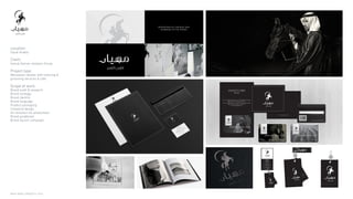 NINTH SPACE | PROJECTS | 2016
Location:
Saudi Arabia.
Client:
Kamal Osman Jamjoon Group.
Project type:
Menswear retailer with tailoring 
grooming services  café.
Scope of work:
Brand audit  research
Brand strategy
Brand identity
Brand language
Product packaging
Collateral design
Art direction for photoshoot
Brand guidelines
Brand launch campaign
PAGE 58
© Ninth Space 2012
PAGE 58
P
LOYALTY CARD
KOJ / MR Project - Design Development
 