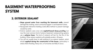 Basement Waterproofing (Foundation Engineering) | PDF