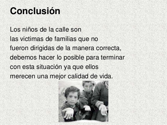 Tesis De Los Niños De La Calle