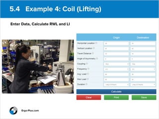 NIOSH Lifting Equation Slides