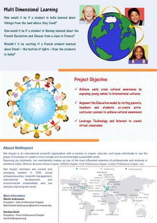 Mutli-Dimensional Learning consulting project brochure