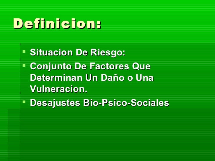 Niños y adolescentes en situacion de riesgo