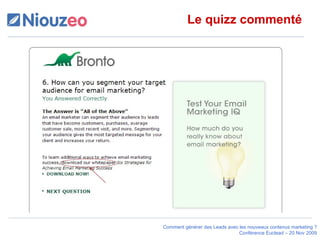 Le quizz commenté 