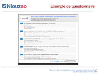 Exemple de questionnaire 