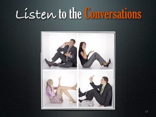 Listen to the Conversations




                              13
 