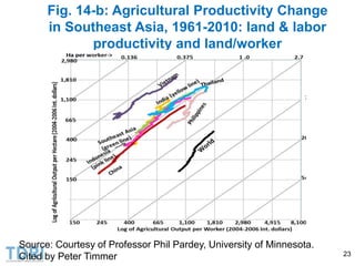 Transformation of the Thai agriculture in the last three decades