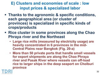 Transformation of the Thai agriculture in the last three decades