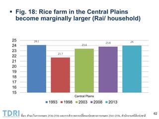 Transformation of the Thai agriculture in the last three decades