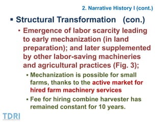 Transformation of the Thai agriculture in the last three decades