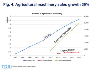 Transformation of the Thai agriculture in the last three decades