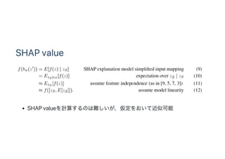 SHAP value
SHAP valueӋ㤹Τy򤪤ƽƿ
 