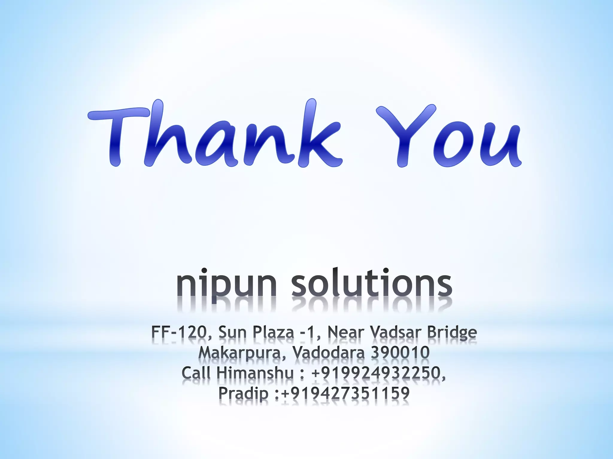 Nipun solutions products profile