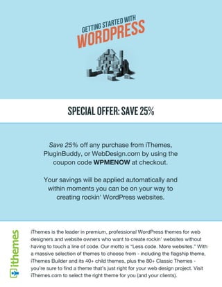 © 2011 Niraj Govinda Shrestha Media LLC. “Getting Started with WordPress” v.1.0 (last
updated: 03/10/12) All rights reserved in all media. May be shared with copyright and credit
left intact.
 