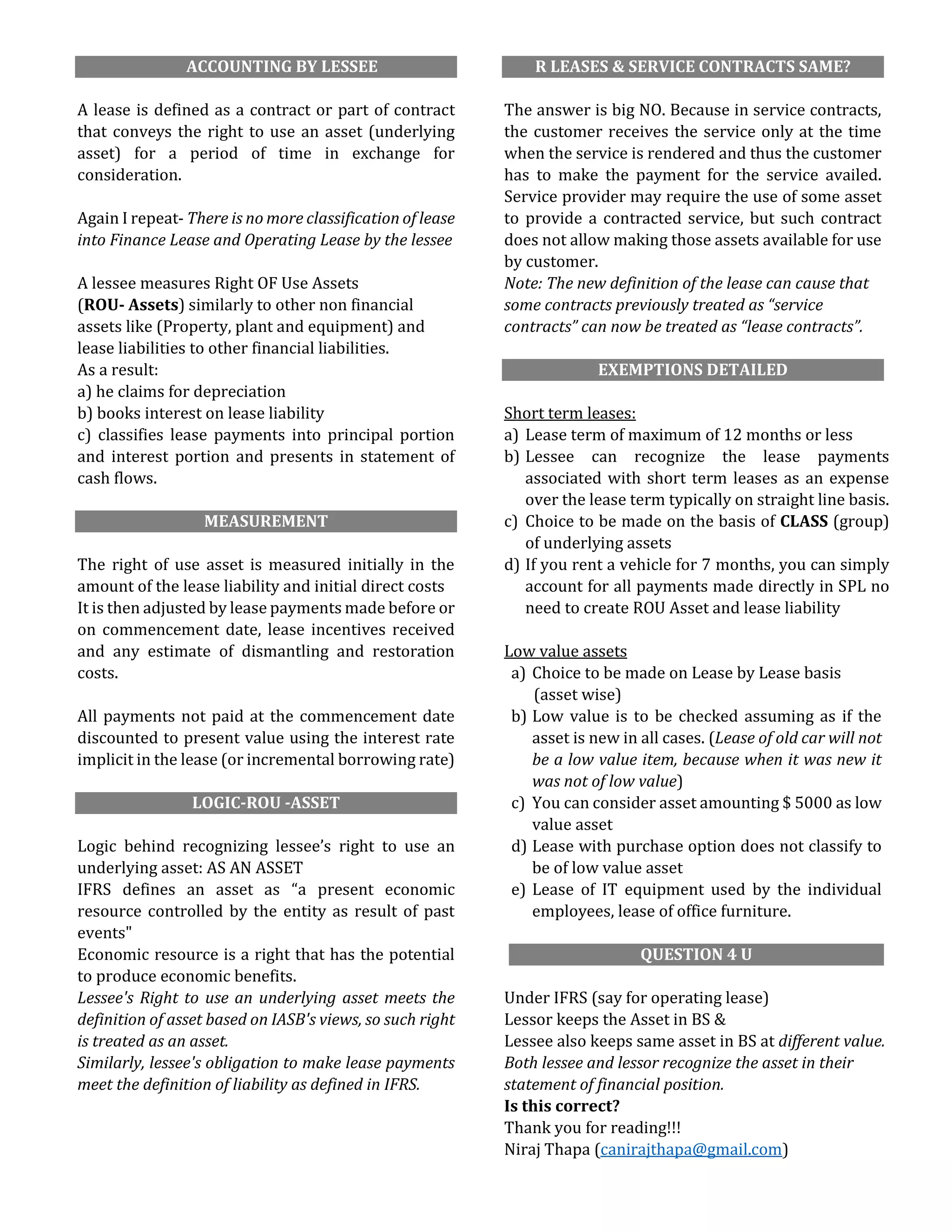 IFRS 16: Leases | PDF