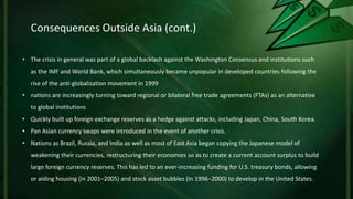 Causes of the 1997 South East Asian Financial Crises & its Impact on ...