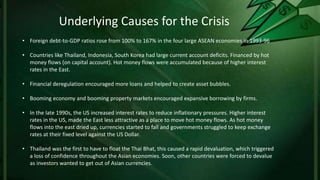 Causes of the 1997 South East Asian Financial Crises & its Impact on ...