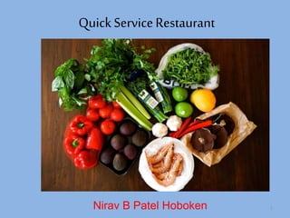 QuickServiceRestaurant
Nirav B Patel Hoboken 1
 