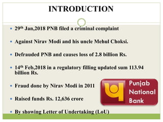 Nirav modi scam presentation | PPTX