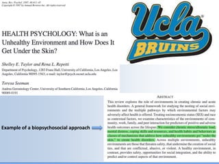 Biological Embedding of Adversity