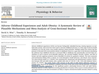 Biological Embedding of Adversity