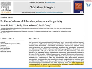 Biological Embedding of Adversity
