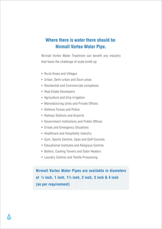 Nirmall Brochure- Vortex Water Pipes
