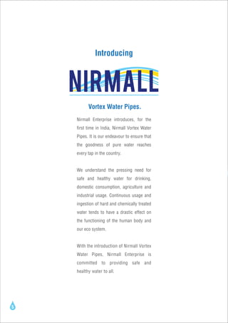 Nirmall Brochure- Vortex Water Pipes