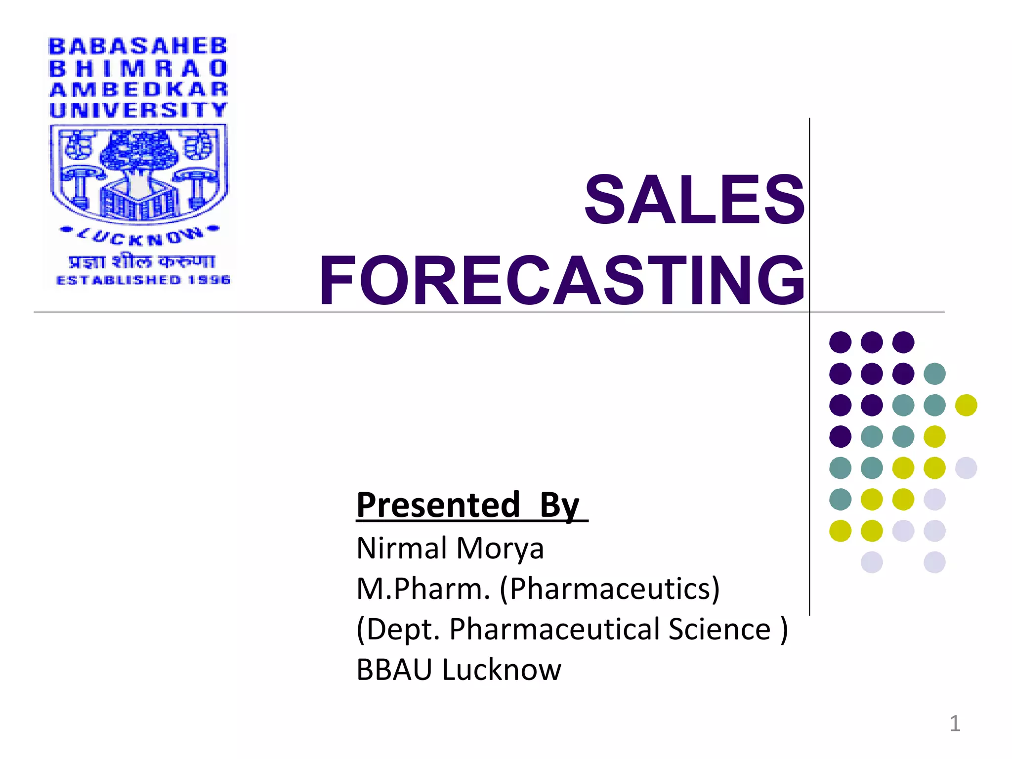 sales forecasting and its method | PPT