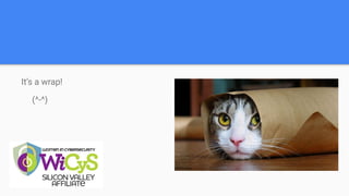 It’s a wrap!
(^-^)
 